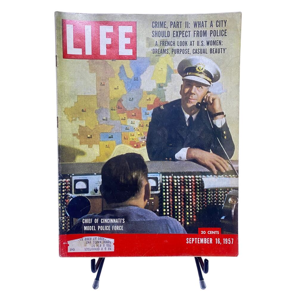 LIFE Magazine Sept 16 1957 Cincinnati Police Chief Cover West Side Story